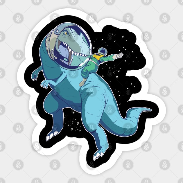 SPACE DINO Sticker by madeinchorley